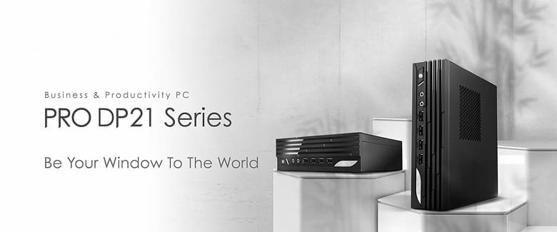 Для офисных ПК MSI Pro DP21 выбран компактный корпус объемом 2,3 литра Для офисных ПК MSI Pro DP21 выбран компактный корпус объемом 2,3 литра