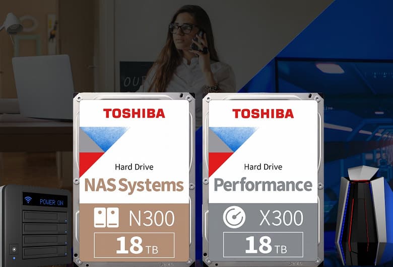 Объем жёстких дисков Toshiba N300 и X300 увеличен до 18 ТБ Объем жёстких дисков Toshiba N300 и X300 увеличен до 18 ТБ