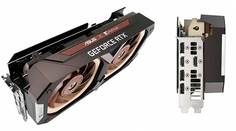 Первая видеокарта Asus с кулером Noctua. RTX 3070 Noctua OC получилась очень толстой