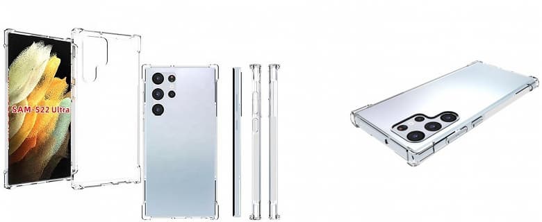 Смартфон Samsung Galaxy S22 Ultra показали со всех сторон в прозрачном чехле Смартфон Samsung Galaxy S22 Ultra показали со всех сторон в прозрачном чехле