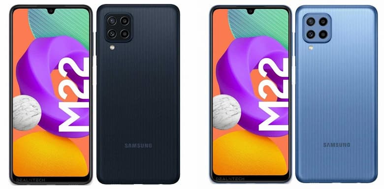 Samsung Galaxy M22 появился на официальном сайте Samsung в России
