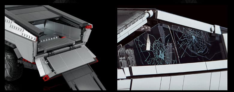 Tesla Cybertruck со знаменитым треснувшим стеклом предлагают за 250 долларов. Представлен конструктор Mega X Cybertruck