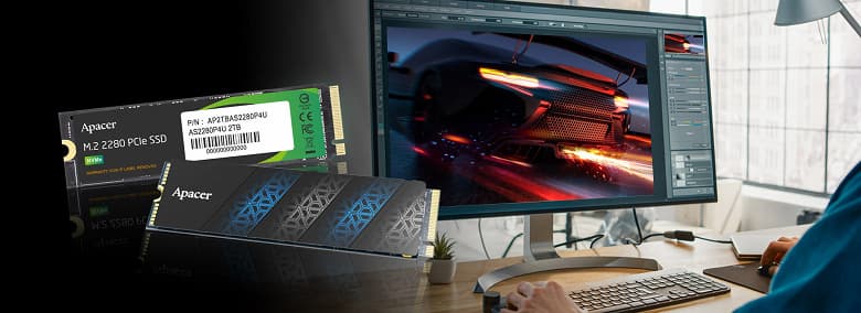 Твердотельные накопители Apacer AS2280P4U и AS2280P4U Pro оснащены интерфейсом PCIe Gen3 x4