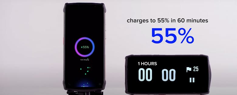 Более 7000 мА•ч за первый час: неубиваемый смартфон Ulefone Power Armor 13 заряжается очень быстро