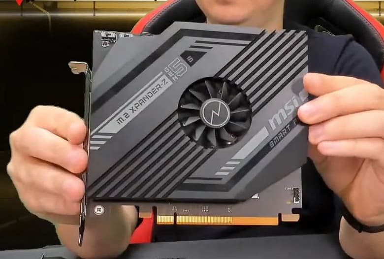 Как подключить SSD к шине PCIe 5.0. MSI показала плату расширения M.2 Expander-Z и говорит о пропускной способности в 128 ГБ/с