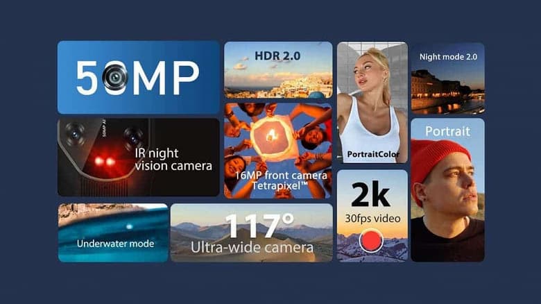 8380 мА·ч, IP68 и IP69K, 90 Гц и 50 Мп и инфракрасная камера за 200 долларов. Защищенный смартфон Blackview BV8800 поступил в продажу