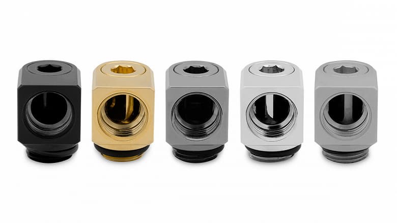 Компания EK представила поворачивающиеся укороченные фитинги для систем охлаждения малогабаритных ПК