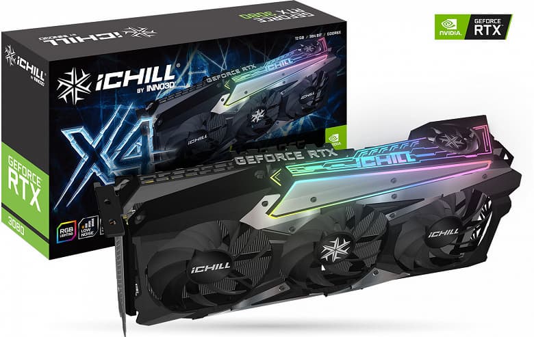 Inno3D выпускает пять моделей видеокарт GeForce RTX 3080 с 12 ГБ памяти с разными системами охлаждения