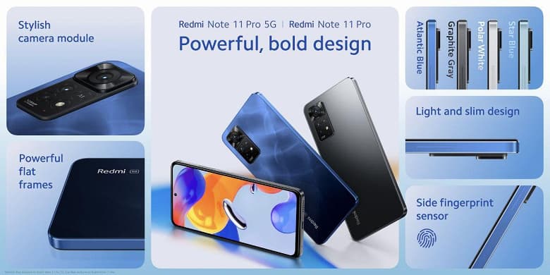 120 Гц, AMOLED, 108 Мп, 5000 мА·ч и разные SoC. Xiaomi представила Redmi Note 11 Pro 5G и Redmi Note 11 Pro 4G для международного рынка, скоро в России