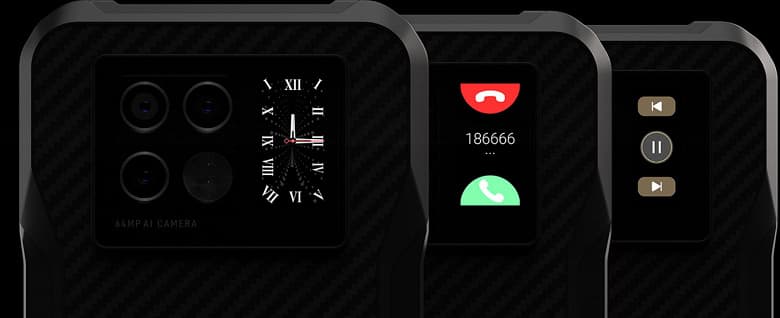 6000 мА·ч, два экрана, 64 Мп, 20-мегапиксельная инфракрасная камера, 33 Вт и IP68. Названа стоимость и дата старта предзаказов на защищенный смартфон Doogee V20