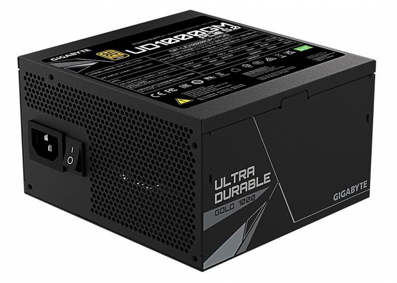 Блок питания Gigabyte UD1000GM PCIE 5.0 имеет 16-контактный разъем для новейших видеокарт