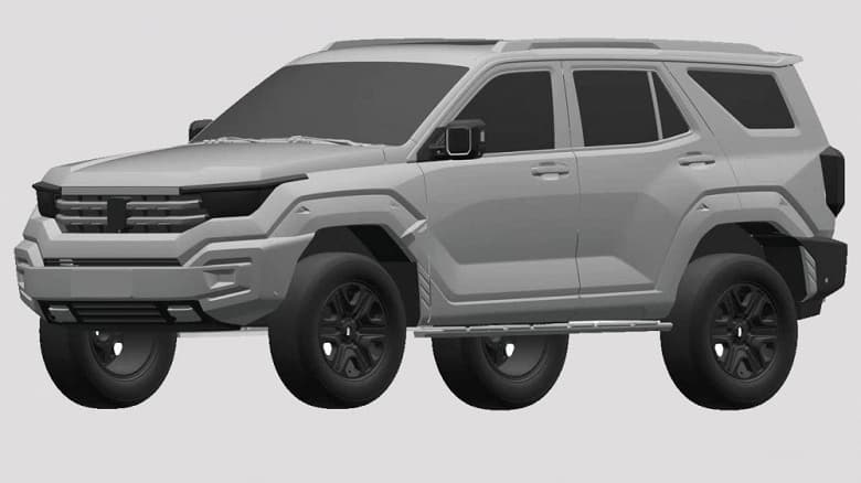 Great Wall запатентовала свой «танк»: рамный внедорожник Tank 400 выйдет в этом году