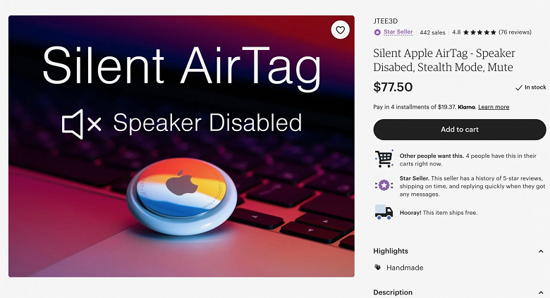 Идеально для слежки: модифицированные Apple AirTag с отключенными динамиками неожиданно появились в продаже