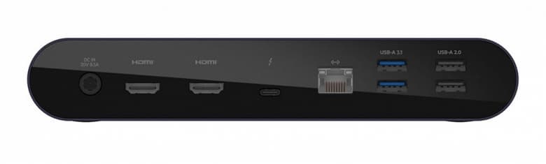 Док-станция Belkin Connect Pro Thunderbolt 4 Dock позволяет подключить к ноутбуку монитор 8К или два монитора 4К