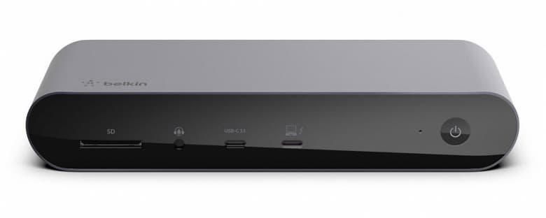 Док-станция Belkin Connect Pro Thunderbolt 4 Dock позволяет подключить к ноутбуку монитор 8К или два монитора 4К