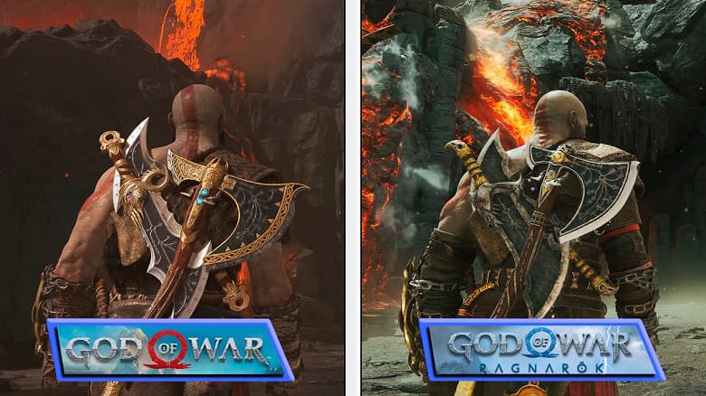 God of War: Ragnarok на PS5 против God of War на топовом ПК. Появилось сравнение двух игр на разных платформах
