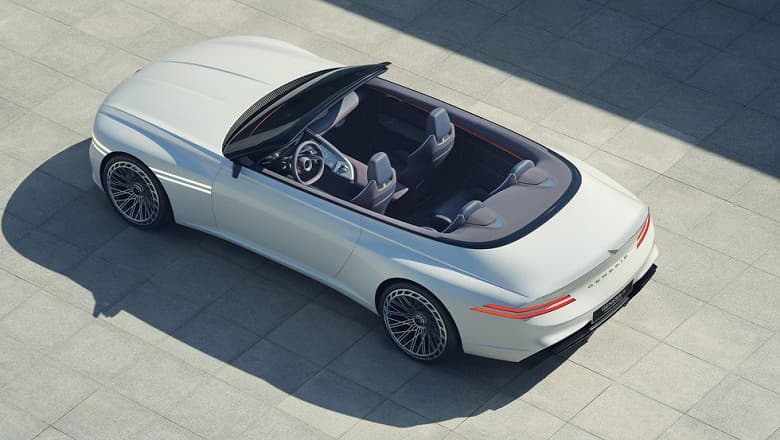 Представлен электрический кабриолет Genesis X Convertible с необычным водительским местом