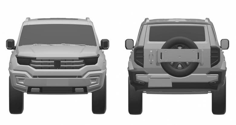 Еще один «гражданский танк» для России? Great Wall запатентовал в РФ дизайн нового внедорожника Tank 400