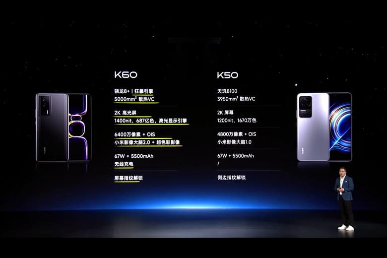 Представлен Redmi K60. Snapdragon 8 Plus Gen 1, 5500 мА·ч, 64 Мп с OIS и 67 Вт за 360 долларов