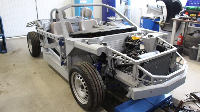 Для родстера «Крым» создана российская пневмоподвеска