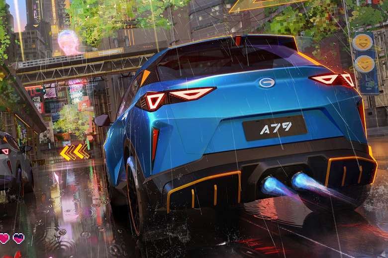 GAC впервые показала футуристичный кроссовер Trumpchi A79