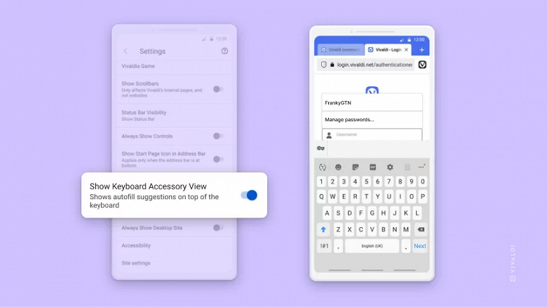 «Тонкая работа»: альтернативный браузер Vivaldi для Android получил редактируемую панель меню, и не только 
