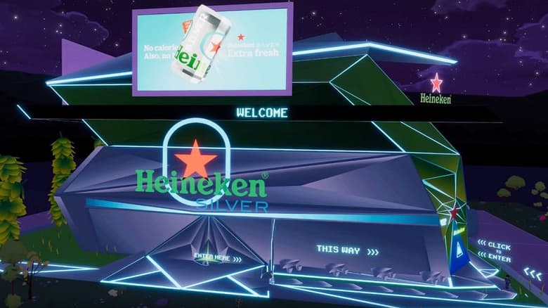 Heineken продаёт виртуальное пиво в метавселенной Decentraland