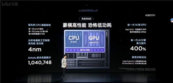 5000 мА·ч, 120 Вт, 108 Мп с OIS, Dimensity 9000 и экран Samsung AMOLED 2K за 470 долларов. Представлен Redmi K50 Pro