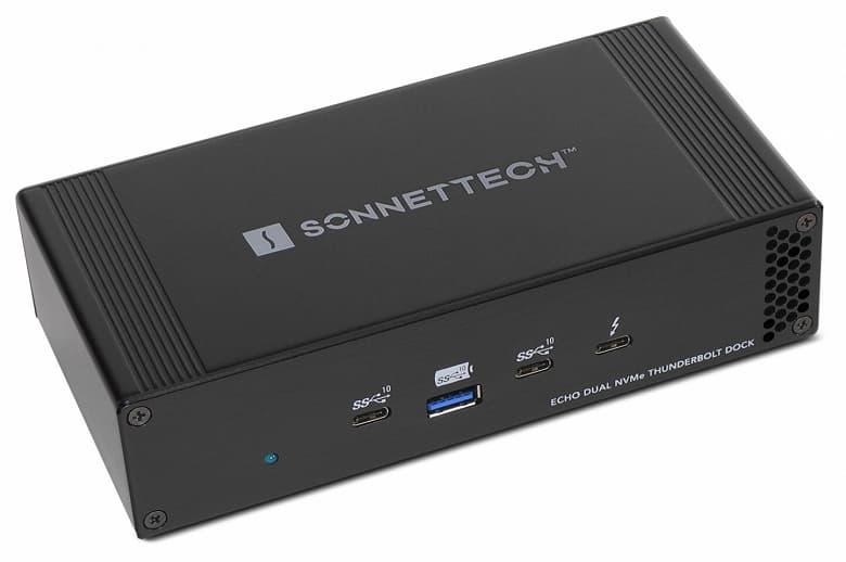 Док-станция Sonnet Echo Dual NVMe Thunderbolt Dock наделена двумя слотами M.2