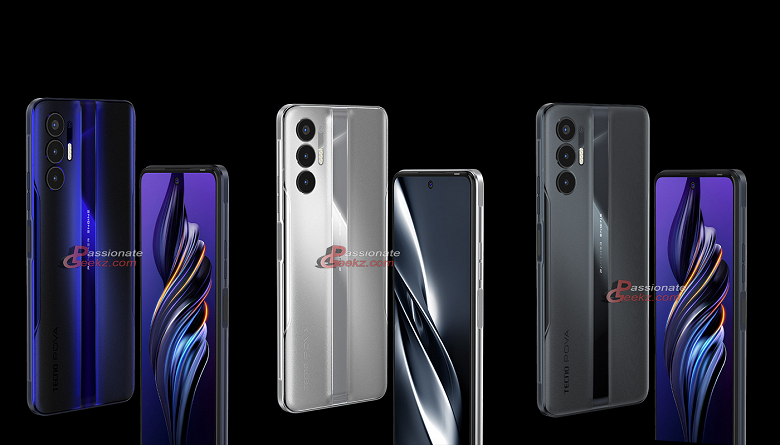 Не просто монстр автономности, а огромный монстр автономности. Смартфон Tecno Pova 3 с аккумулятором 7000 мА•ч засветился на рендерах