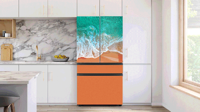 Samsung придумала замену магнитикам на холодильник, но это будет недёшево. Новый сервис позволит напечатать любое изображение на панелях линейки Bespoke