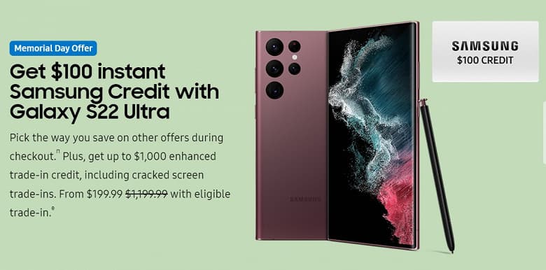 Galaxy S22 за $100 и Galaxy S22 Ultra за $200: Samsung оценивает старые смартфоны с разбитыми экранами так же, как и телефоны в хорошем состоянии