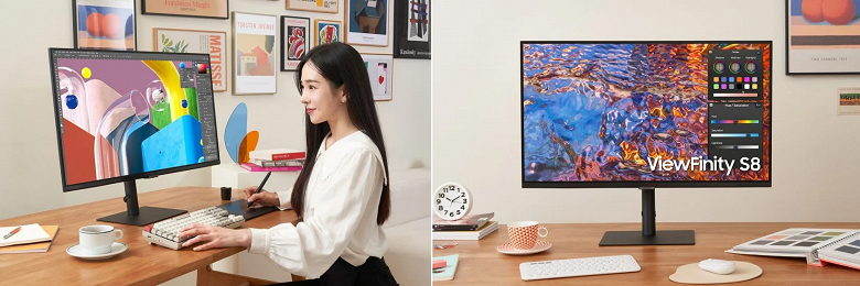 Представлен профессиональный монитор Samsung ViewFinity S8