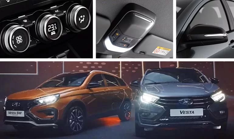«Люксовая» Lada Vesta NG получила обогреваемый кожаный руль, камеру заднего вида и глубокую тонировку