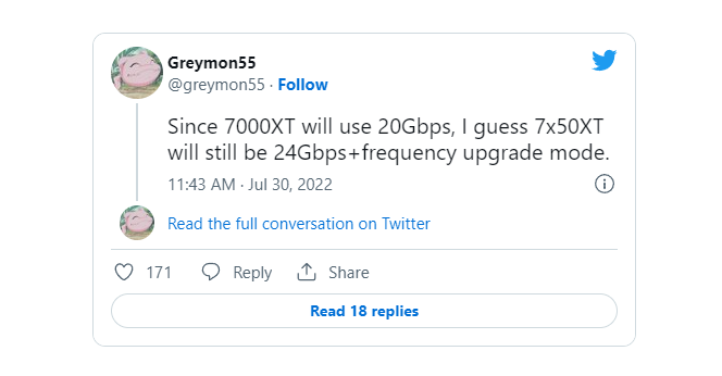 Видеокарты AMD Radeon 7900 могут получить очень скоростную память