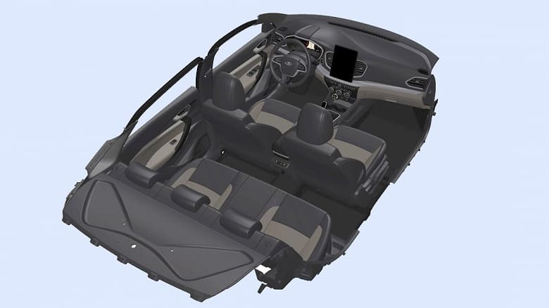 Интерьер новой Lada Vesta полностью рассекречен