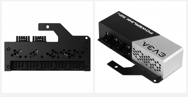 Маленькая коробочка для передачи 900 Вт мощности. EVGA представила переходник PowerLink 52U for 3090 Ti Kingpin для своей топовой видеокарты
