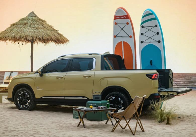 Разгон до 100 км/ч за 6 секунд и запас хода 600 км. Geely рассекретила электрический пикап Radar RD6