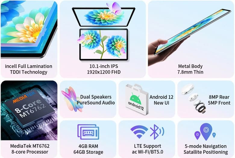 6000 мА·ч, экран 10,1 дюйма, тонкий металлический корпус, 8-мегапиксельная камера и Android 12 за 120 долларов. Представлен доступный планшет Teclast P30 Air