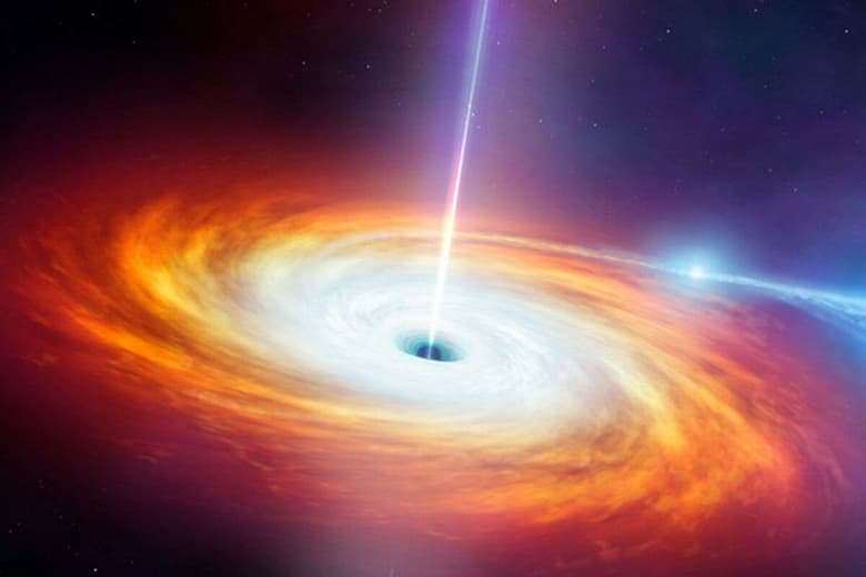 Обнаружена галактика, ядро которой испускает струи плазмы в 50 раз больше самой галактики