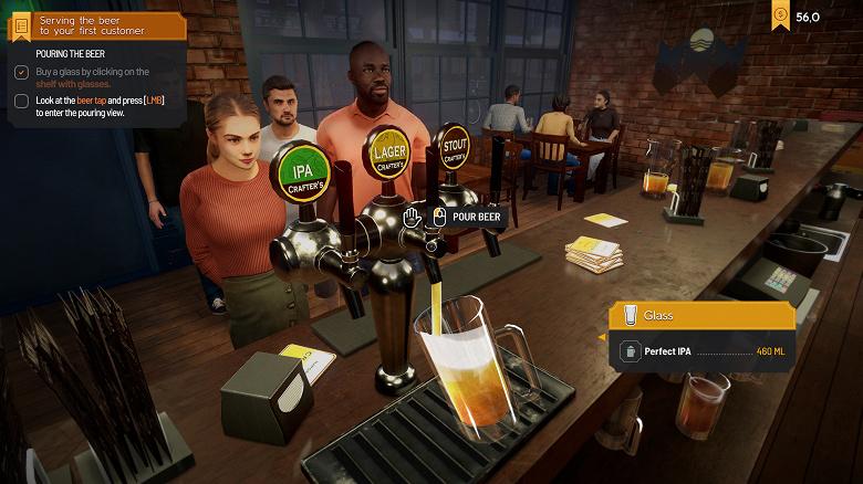 В Steam появится симулятор паба Brewpub Simulator
