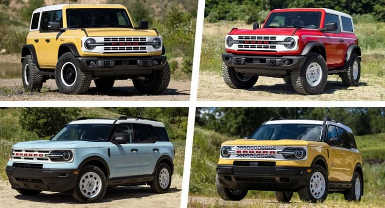 Представлены ретроверсии Ford Bronco и Bronco Sport