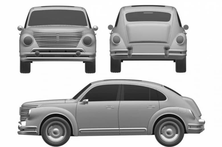 Если новая «Победа», то только такая. Great Wall запатентовала в России концептуальный электромобиль WEY V72 с дизайном советской «Победы»