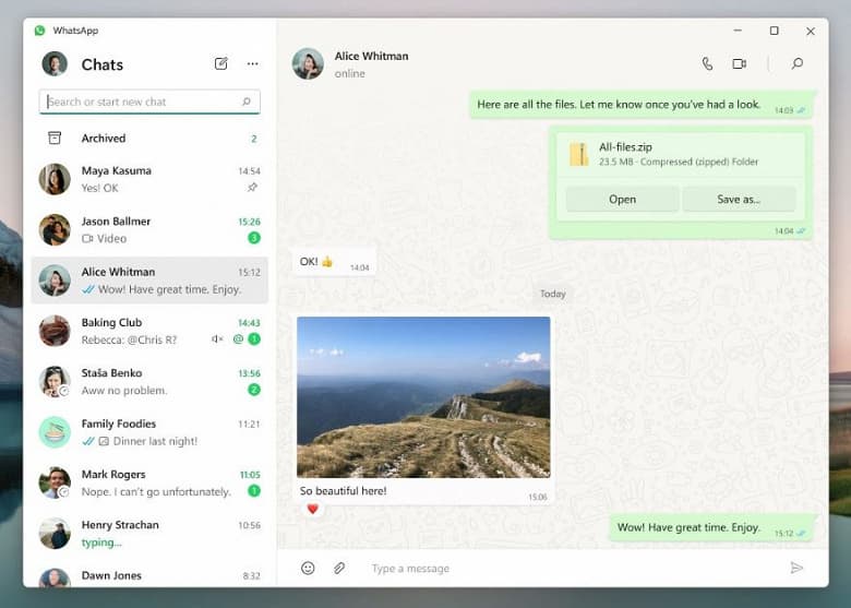 Наконец-то выпущен полноценный клиент WhatsApp для Windows. Он может работать в фоновом режиме и не требует синхронизации с телефоном