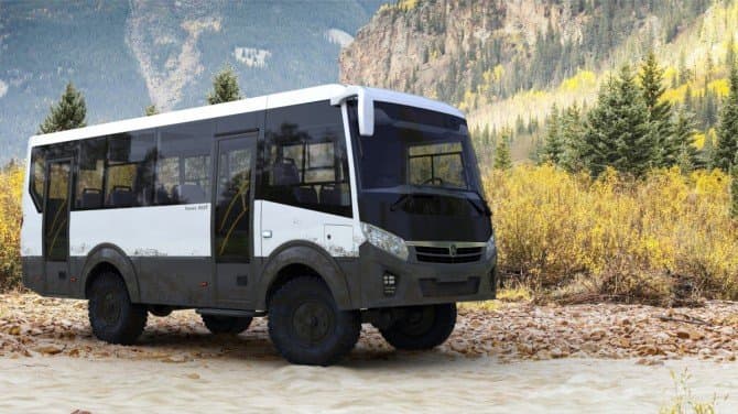 Представлен российский полноприводный автобус-вездеход ПАЗ «Вектор-NEXT». Названа цена