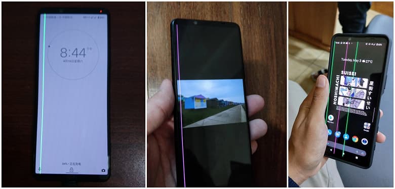 На экранах Sony Xperia 5 II появились зеленые и фиолетовые полосы после установки Android 12