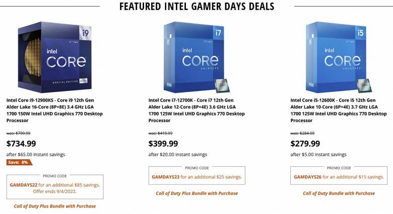 Топовый процессор Core i9-12900KS подешевел в США на 150 долларов в рамках «геймерских дней»