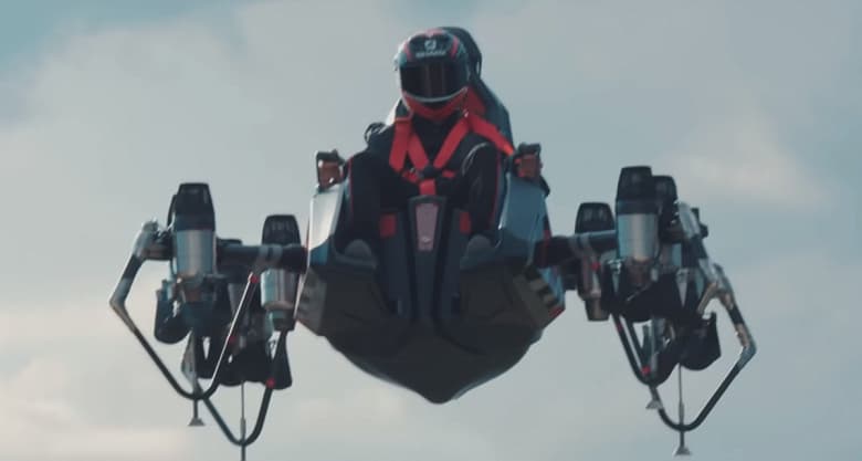 Во Франции представили сверхманевренный пилотируемый дрон с реактивными двигателями Во Франции представили сверхманевренный пилотируемый дрон с реактивными двигателями