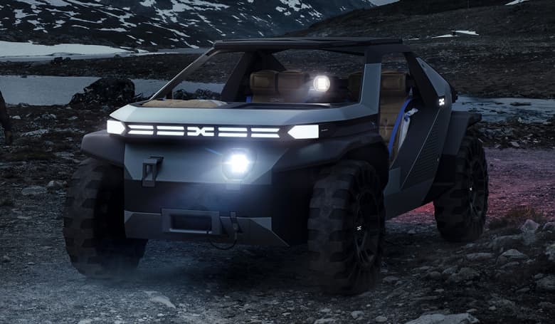 Представлен двухместный багги Dacia Manifesto без дверей и с одной фарой