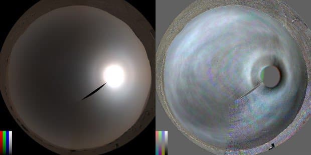 Марсоход Perseverance впервые заснял солнечное гало на Марсе